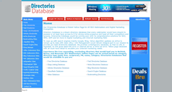 Desktop Screenshot of directoriesdatabase.com
