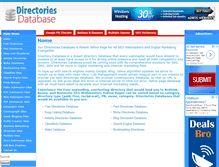 Tablet Screenshot of directoriesdatabase.com
